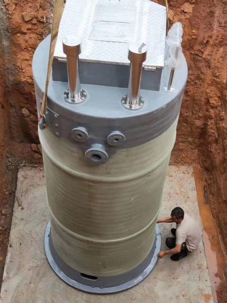 荆州峨眉山一体化提升泵安装